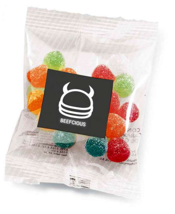 Bolsita 20 Gr , perlas, ositos, gajos gominola.